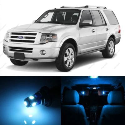 17 x ICE BLUE LED Interior Light Package For 2003 - 2017 Ford Expedition + TOOL - Image 1 of 4