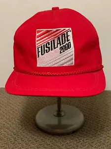 Cappello Berretto Vintage FUSILADE 2000 Strapback PATCH Corda Rossa AGRICOLTURA Agricoltura USA - Foto 1 di 7