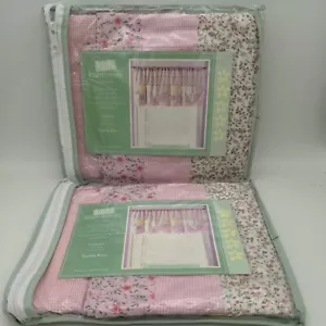 2 Kids Expressions Sophia Rose Patchwork Flower Girls Window Valance NIP 18x70 - Picture 1 of 6
