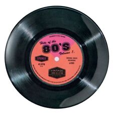 Assiette mélaminée 17,7 cm vinyle single Sons des années 80 Vintage Audio