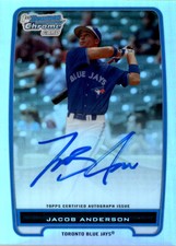 2012 Bowman Chrome Baseball Card Pick (Inserts)