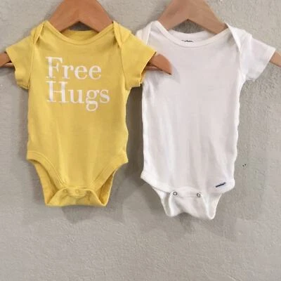 Conjunto Body Old Navy Gerber Bebé Talla 0-3M Abrazos Gratis 100% Algodón Foto 1 de 4