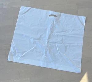 Plastiktüte-Beutel 10 St weiß blanco groß unbenutzt  70,5x60x9,5 cm HHauflôsung - Bild 1 von 2