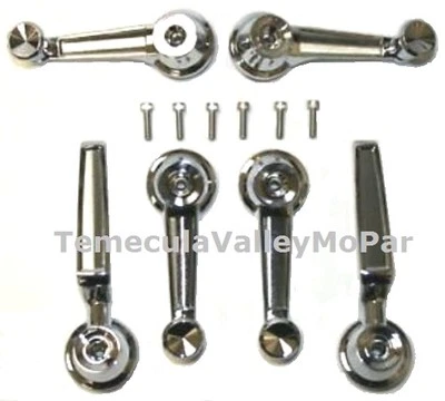  Комплект внутренних дверных и оконных ручек для кузова MoPar B 1963-1966 годов выпуска - Изображение 1 из 2