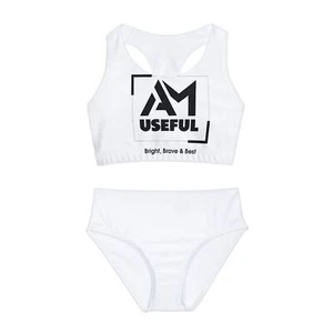 Girls Two Piece Swimsuit (AOP) - Picture 1 of 5