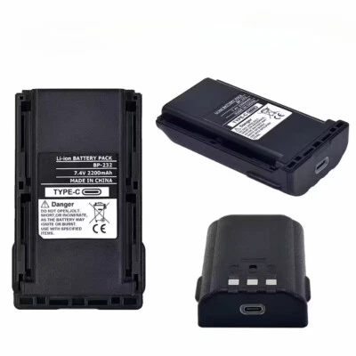BP232 LI-ion Battery 2000mzh USB Type C for IC-F16 F26 36FI F43 F33 F14 F15 F43  - Image 1 of 4