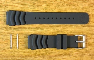 Seiko Original Z-22 Taucher 22mm Z-20 20mm schwarz Gummi Uhrenband Armband - Bild 1 von 6
