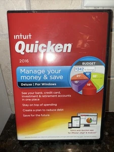 NEW Intuit Quicken Deluxe For Windows 2016 Vista SP1 Windows 7/8/8.1 - Picture 1 of 4