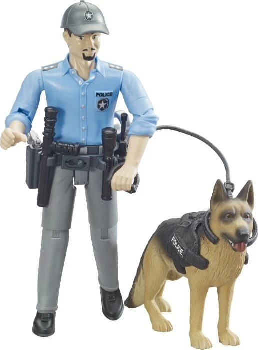 BRUDER 62150 Bworld Polizist mit Hund Nr. 30918223 - Bild 1 von 1