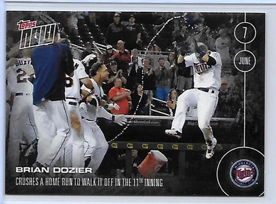 2016 TOPPS NOW BRIAN DOZIER Crushes a Home Run to Walk It Off Print /293 SSP — 第 1/2 张图片
