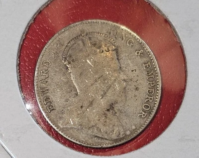 Malaysia Straits Settlement 1910 20 Cents Silver Coin - Image 1 of 2