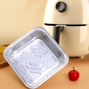 10/20/30pcs Oil-proof Air Fryer Aluminum Foil Tray For Baking Roasting - Picture 1 of 15