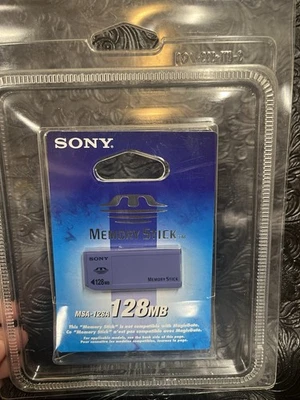 Memory Stick Sony MSA-128A 128 MB - Nuevo Sellado - Raro Almacenamiento De Colección Foto 1 de 3