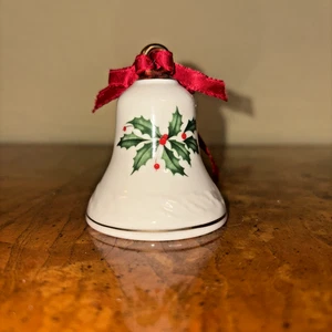 Lenox Holiday Dimension 2,5" Mini Glocke Ornament Porzellan Weihnachten Sammlerstück - Bild 1 von 6