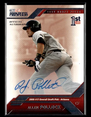 Allen Pollock 2009 Tristar Prospects Auto 155/199 - Image 1 of 2