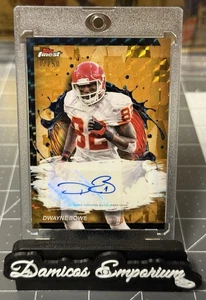 2024 Topps Finest Gold Refractor Dwayne Bowe Auto 32/50 Kansas City Chiefs - Picture 1 of 2