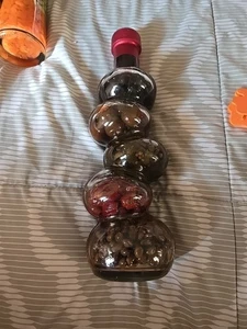 Dekorative Küche Bocci Infused Essig Glas Flasche 14" Oliven Trauben Paprika - Bild 1 von 4