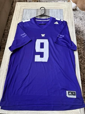 Men’s adidas Michael Penix Jr #9 Washington Huskies Football Jersey Sz XL - Rare - Image 1 of 2