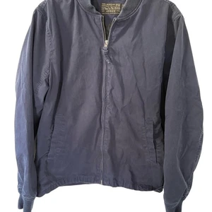 J. Crew Herren dunkelblaue leichte Bomberjacke Gr. M - Bild 1 von 3