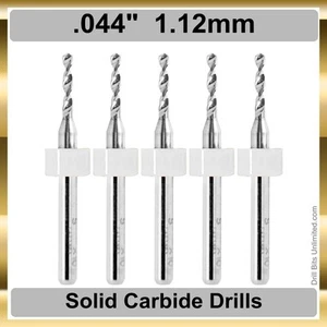 1,12 mm 0,044 Zoll VHM-Bohrer - 5 Stück - 1/8 Zoll Schaft Premiumqualität R/S - Bild 1 von 4