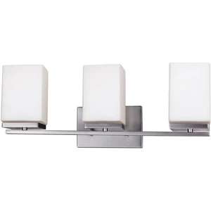 Forte Lighting 5145-03-55 Ella Bathroom Vanity Light Brushed Nickel - Picture 1 of 1
