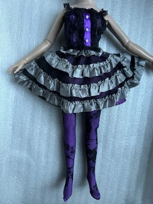 ASHTON DRAKE ELLOWYNE WILDE SIZE DEBUT DELILAH NOIR 16” Doll OUTFIT DRESS & HOSE - Image 1 of 4