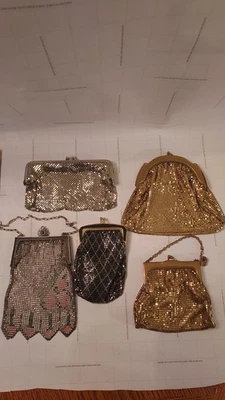 lote whiting Davis malla monedero bolso de mano moneda con cuentas Foto 1 de 4