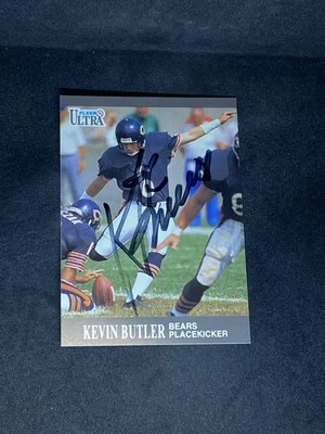 Kevin Butler 1991 Fleer Ultra #153 Chicago Bears Auto Autographed Signed Card - Image 1 of 3