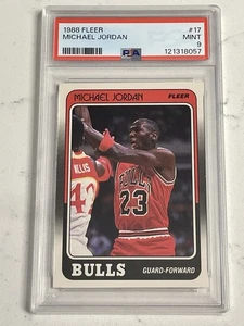 1988-89 Fleer - Michael Jordan #17 PSA 9 MINT - Picture 1 of 2