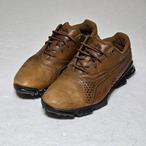 Puma Titan Tour Ignite Premium Leather Golf Shoes Size 9 M - Picture 1 of 10