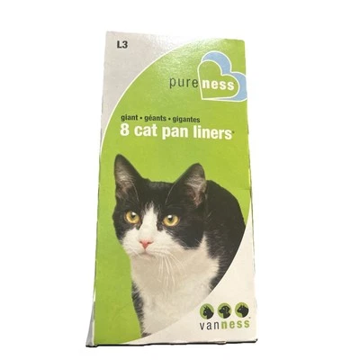 Forros para sartenes gigantes Van Ness PureNess para gatos de plástico reciclado 8 unidades Foto 1 de 3