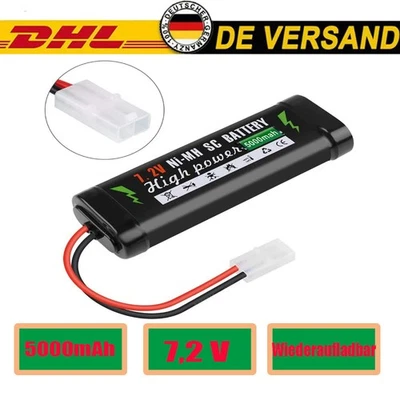 Racing Akku 7,2V 5000 mAh NiMh Accu Stick PackTuning 6 Zellen Tamiya 2P Stecker - Bild 1 von 4
