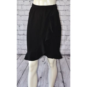 Falda lápiz envolvente con volantes de diseñador MUGLER talla 6/38 ¡¡NUEVA!!! - Imagen 1 de 7