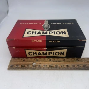 Champion Spark Plugs J-7 Box of 9 “For Ford Built Cars And Trucks” NOS - Picture 1 of 3