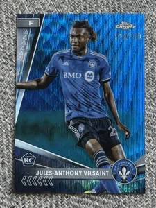 2024 Topps Chrome MLS Jules-Anthony Vilsaint Blue Lava Refractor RC #/150 - Picture 1 of 2