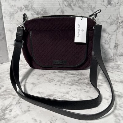 Vera Bradley Velvet Carson Mini Shoulder/Crossbody Bag Blackberry Wine NWT - Image 1 of 4