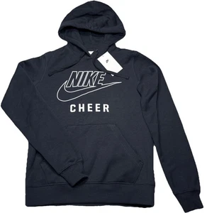 Nike Cheer Mujer Club Estilo Polar Sudadera con Capucha Negra con Blanco Talla X-Pequeña XS ENVÍO GRATUITO - Imagen 1 de 5