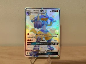 Pokémon TCG Lucario GX Hidden Fates Holo Full Art Ultra Rare Karte SV64/SV94 - Bild 1 von 6