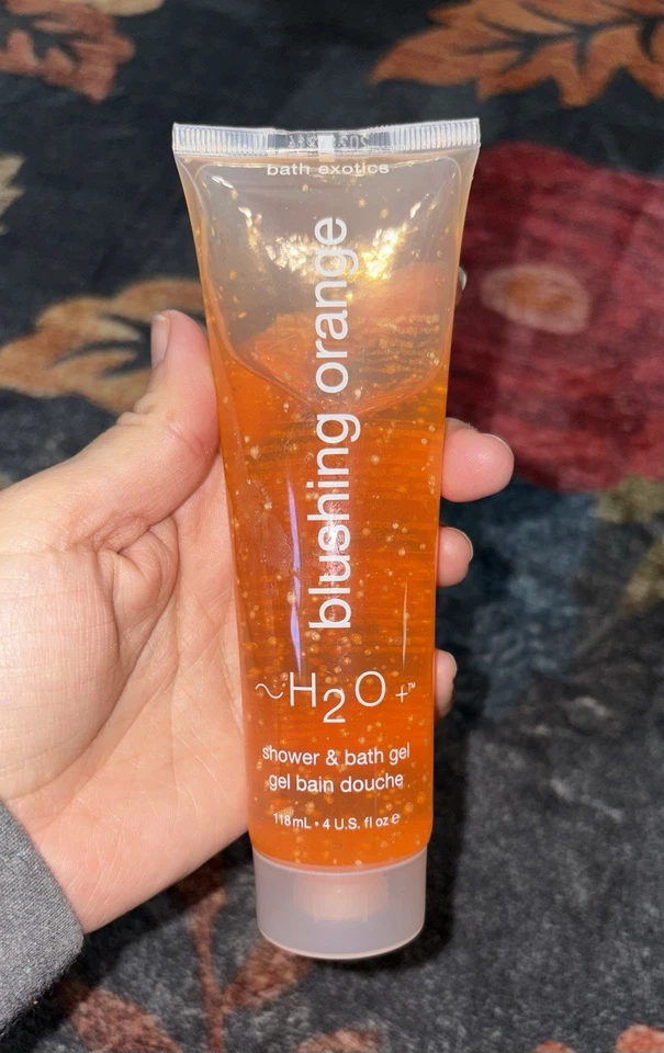 ¡NUEVO! Gel de ducha y baño H2O+ 4 oz hecho en EE. UU. naranja rubor Foto 1 de 2