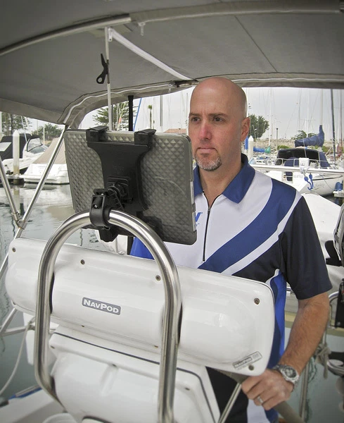 Sailboat Boat Helm Mount for Apple iPad, Apple iPad Air & Other 7-12" Tablets - Image 1 of 1