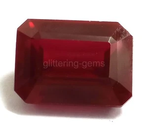 Natural 10.00 Ct Emerald Cut Burma Red Ruby IGL Certified Loose Gemstone 5MSR - Picture 1 of 7