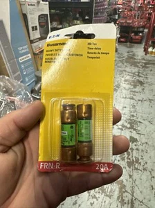Bussmann FRN-R-20 20Amp 250V Dual Element Time-Delay Fuses.  Package of 2   NEW - Picture 1 of 2