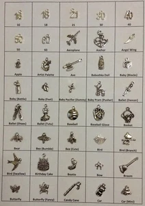 Wine Glass Charms - Set of 6 - Choose your own set from 270+ Charm Designs - Picture 1 of 12