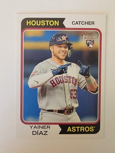 2023 Topps Heritage - #262 Yainer Diaz (RC) Houston Astros
