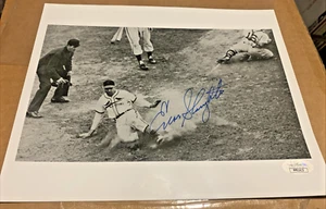 ENOS SLAUGHTER ST. LOUIS CARDINALS BASEBALL AUTOGRAPHED SIGNED 8X10 PHOTO JSA - Picture 1 of 3