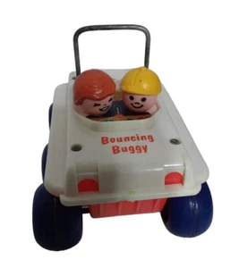 Vintage Fisher Price Bouncing Buggy Toy 1973 #122 Kids Children - Picture 1 of 8