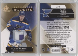 2015-16 SP Game-Used Spectrum Gold Prime Jersey /99 Robby Fabbri #155 Rookie RC