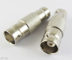 100pcs BNC Female to BNC Female Straight Coupler Connector Adapter Nickel Plated - Picture 1 of 4
