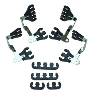 Moroso 72174 Spark Plug Wire Holder; Super Loom 7-9mm V/C Mount Black for SBC - Picture 1 of 2