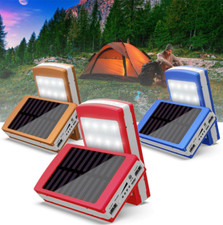20000mAh Dual USB Portable Solar Battery Charger Power Bank LED For Cell Phone